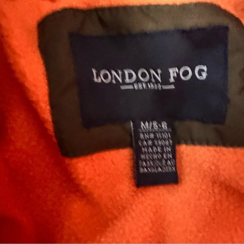 London Fog Orange and Black Jacket